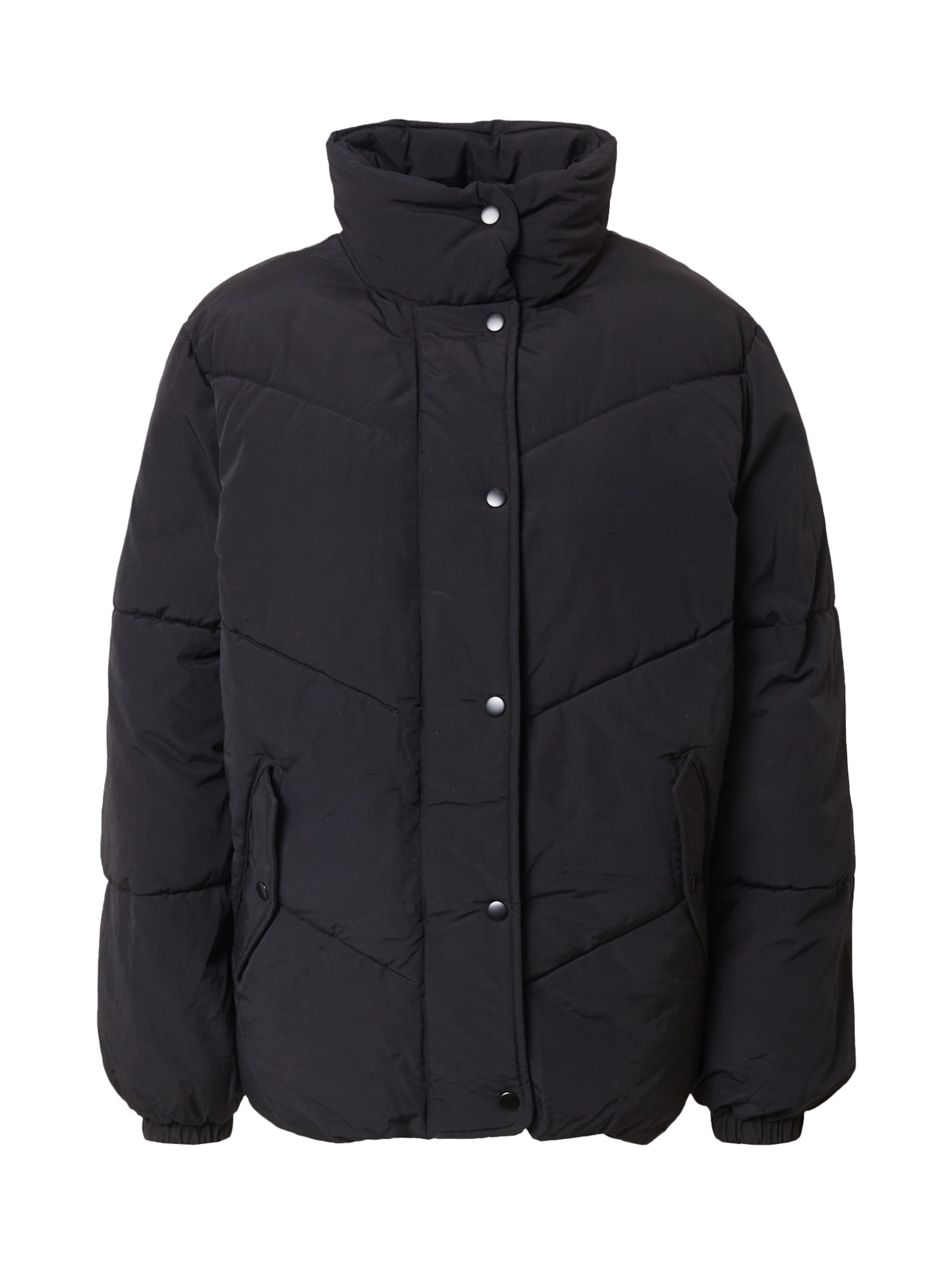 Warehouse Between-season jacket in Black: front