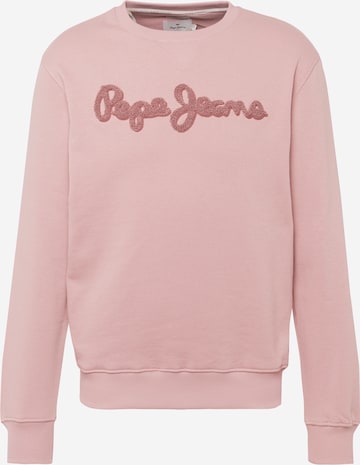 Pepe Jeans Sweatshirt 'RYAN' in Roze: voorkant