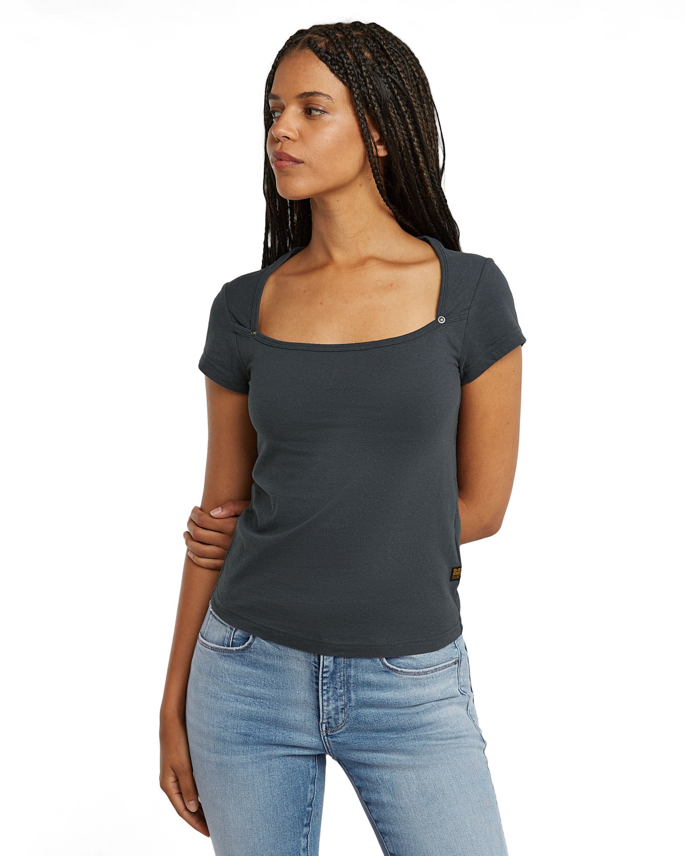 G-STAR Shirt 'Sweet Heart' in Grijs