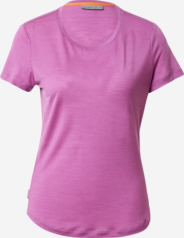 ICEBREAKER Funkcionalna majica 'Sphere II' | roza barva: sprednja stran