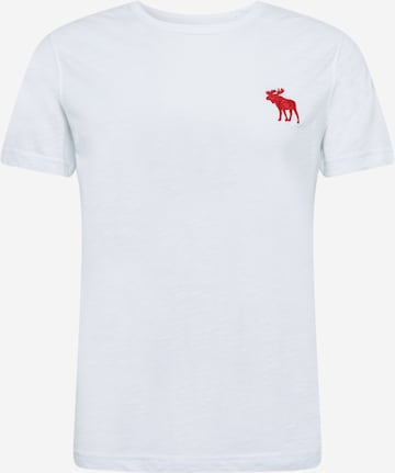 T-Shirt Abercrombie & Fitch en blanc : devant