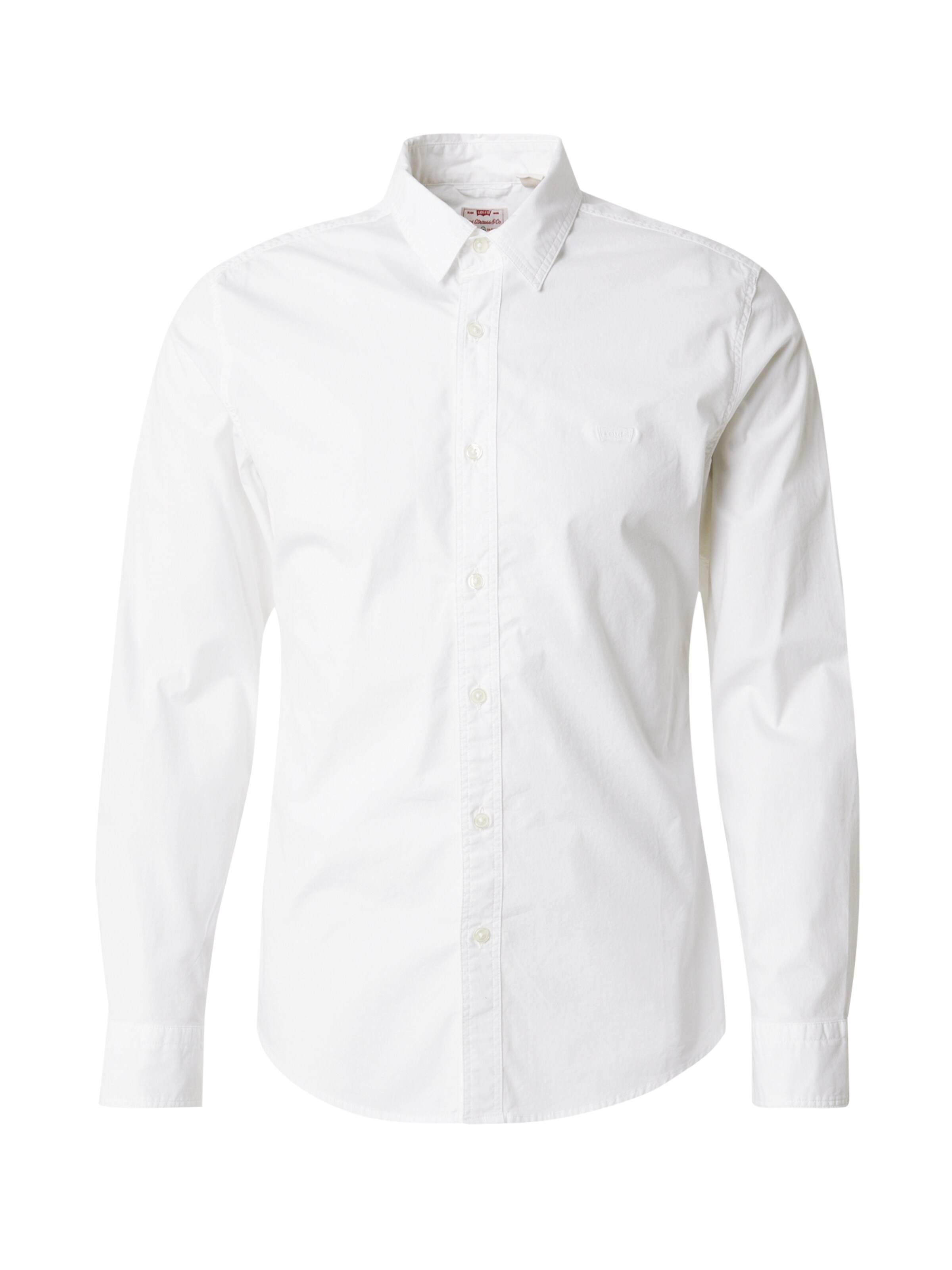 LEVI'S ® - Slim Fit Camisa 'Battery Housemark Slim Fit Shirt' em branco: frente