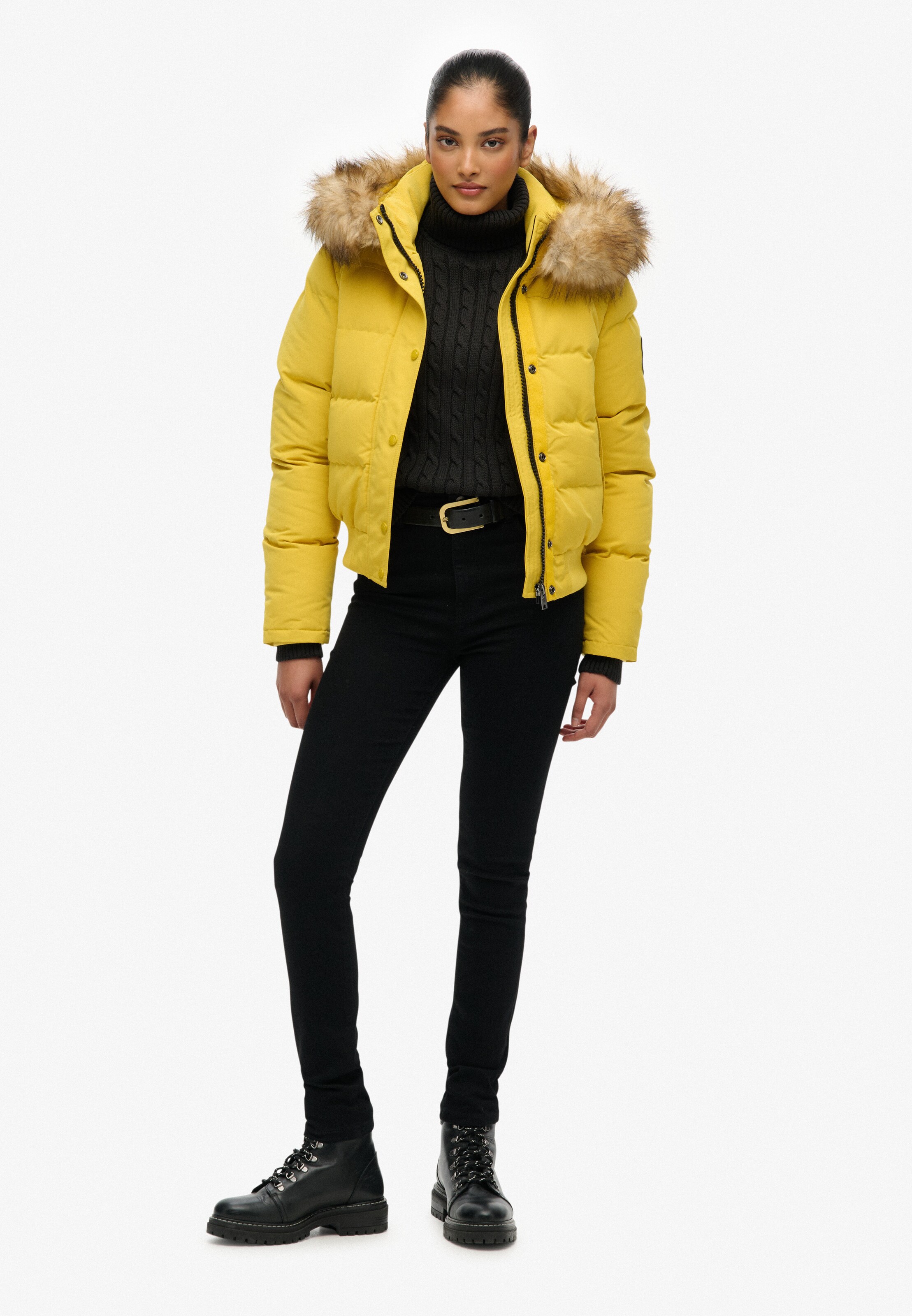 Superdry & Co Winter Jacket 'Everest' in Yellow