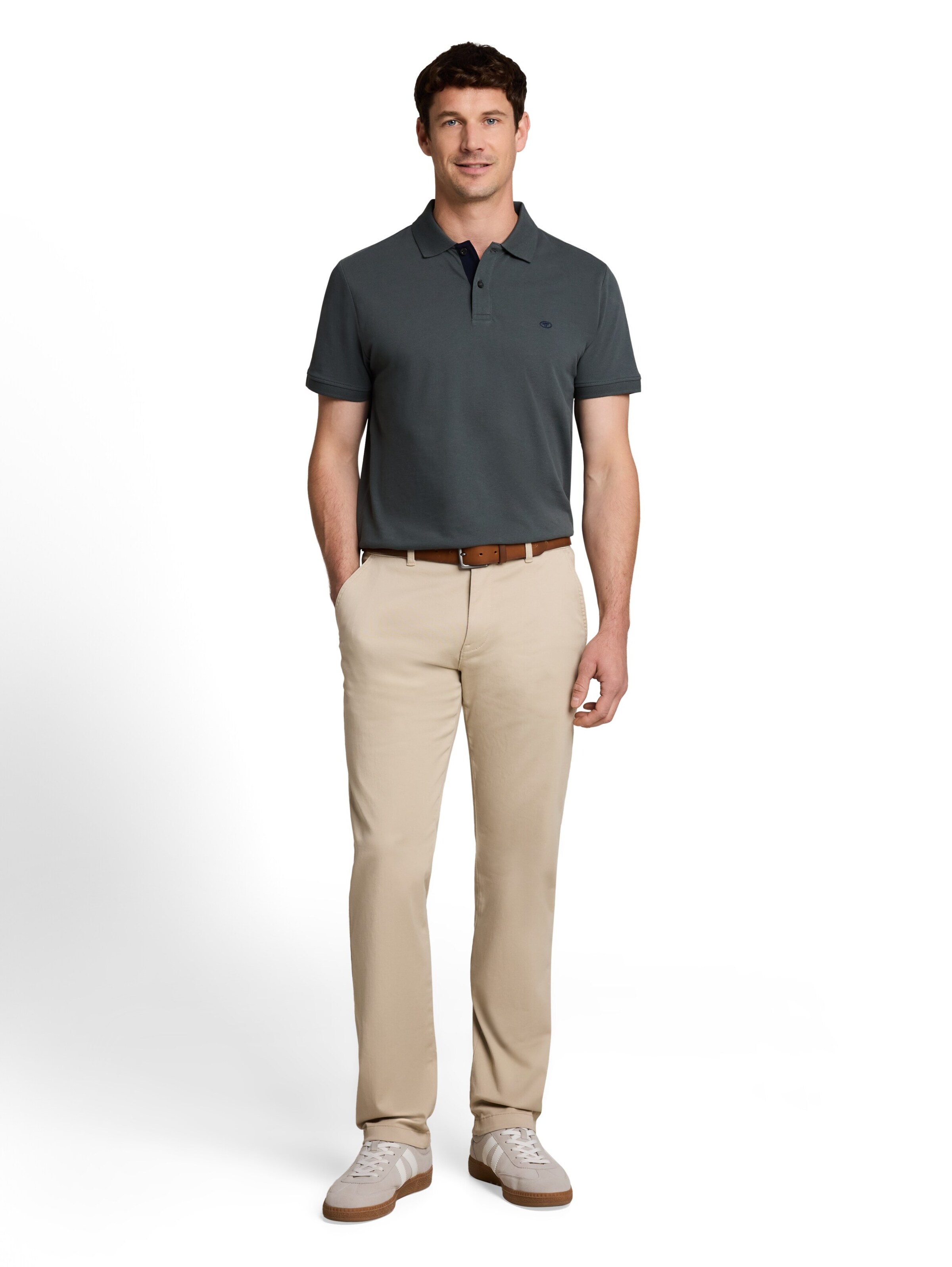 TOM TAILOR Poloshirt in Grau