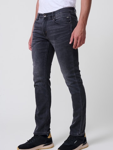 KOROSHI Slimfit Jeans i sort