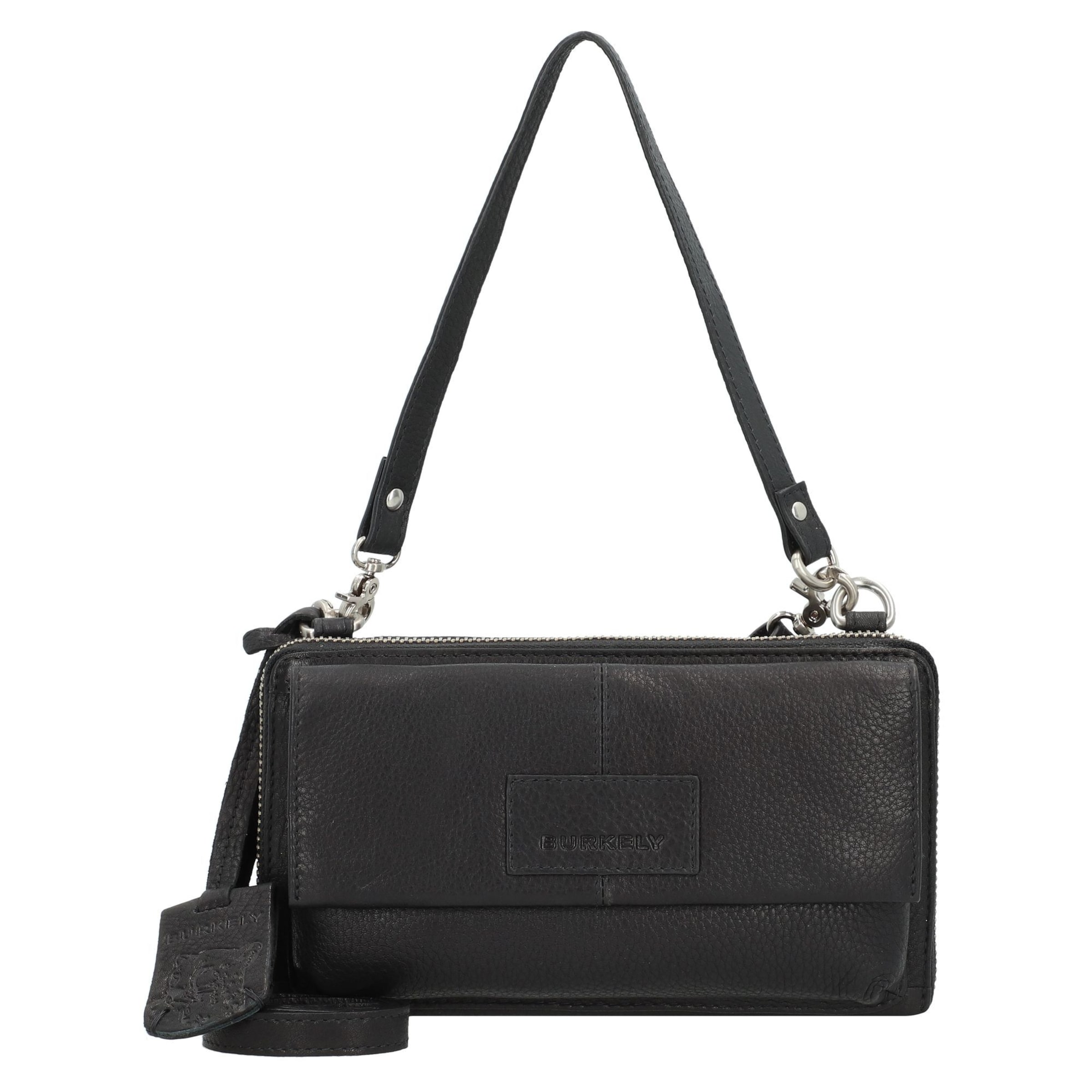 Burkely Clutch in Zwart: voorkant
