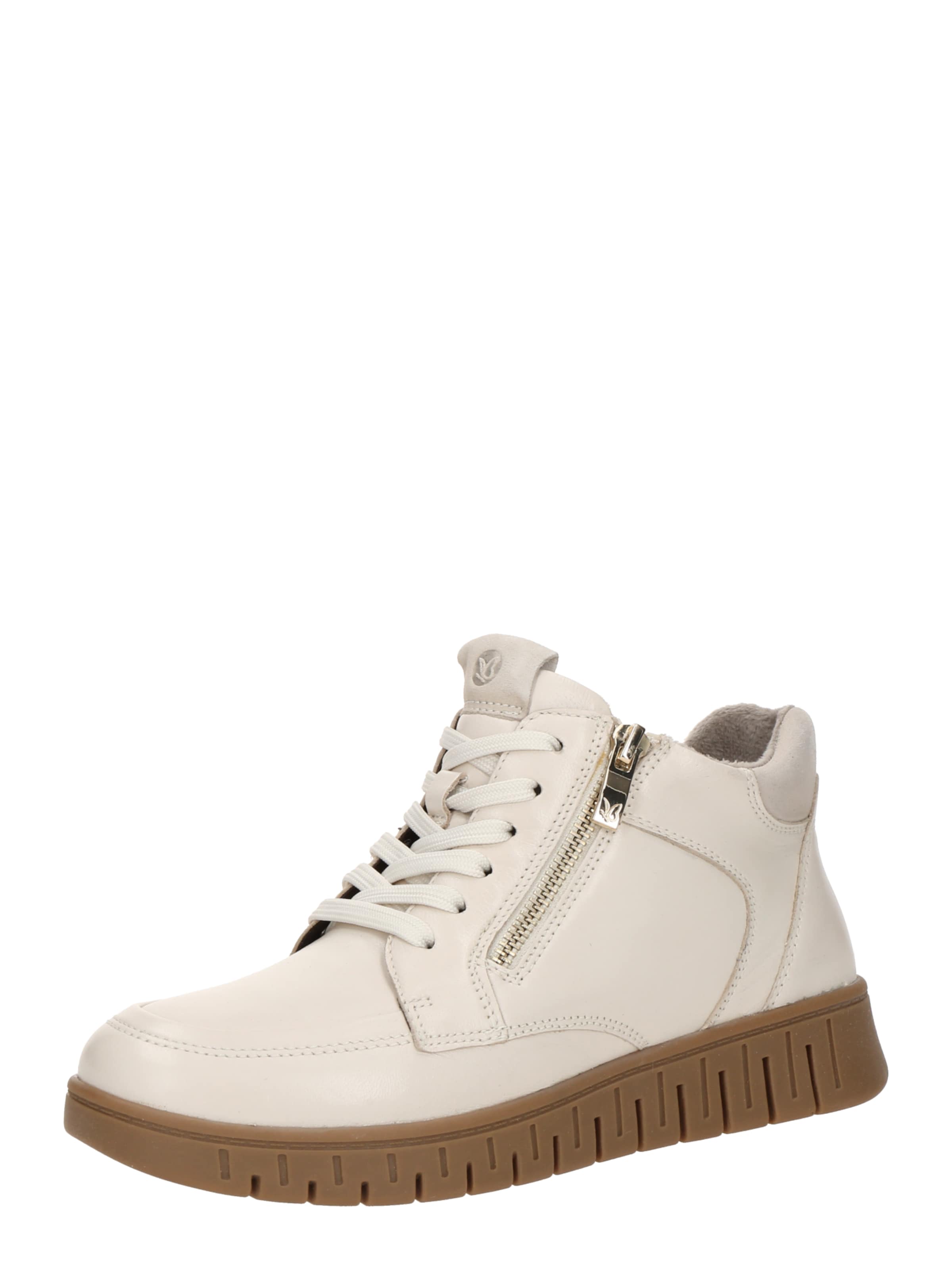 CAPRICE Lace-up bootie &#x27;FINA&#x27; in White: front