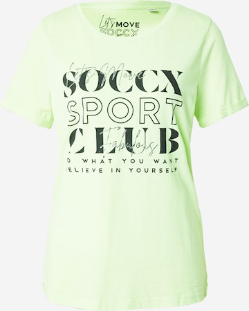 Soccx Tričko – zelená: přední strana