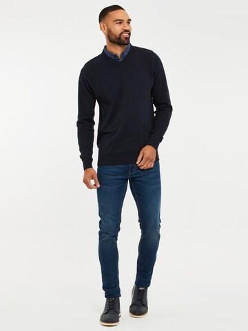 Threadbare Trui 'Panda' in Blauw