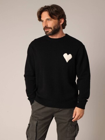 Pull-over 'DONIS' Deeluxe en noir : devant