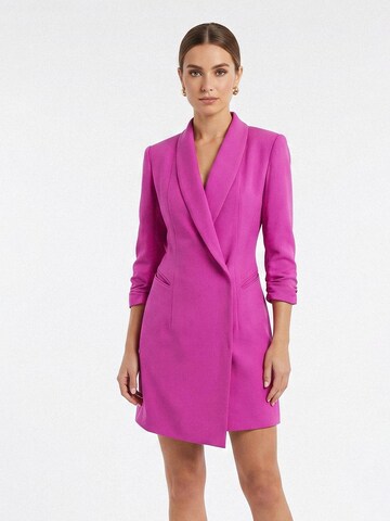 AVENUE N°29 Kjole 'Asymmetric Tailored Blazer Dress' i pink