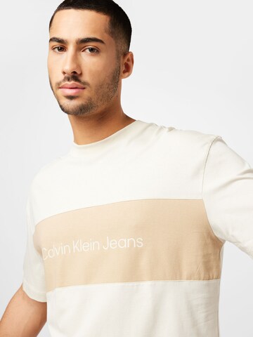 smėlio Calvin Klein Jeans Marškinėliai