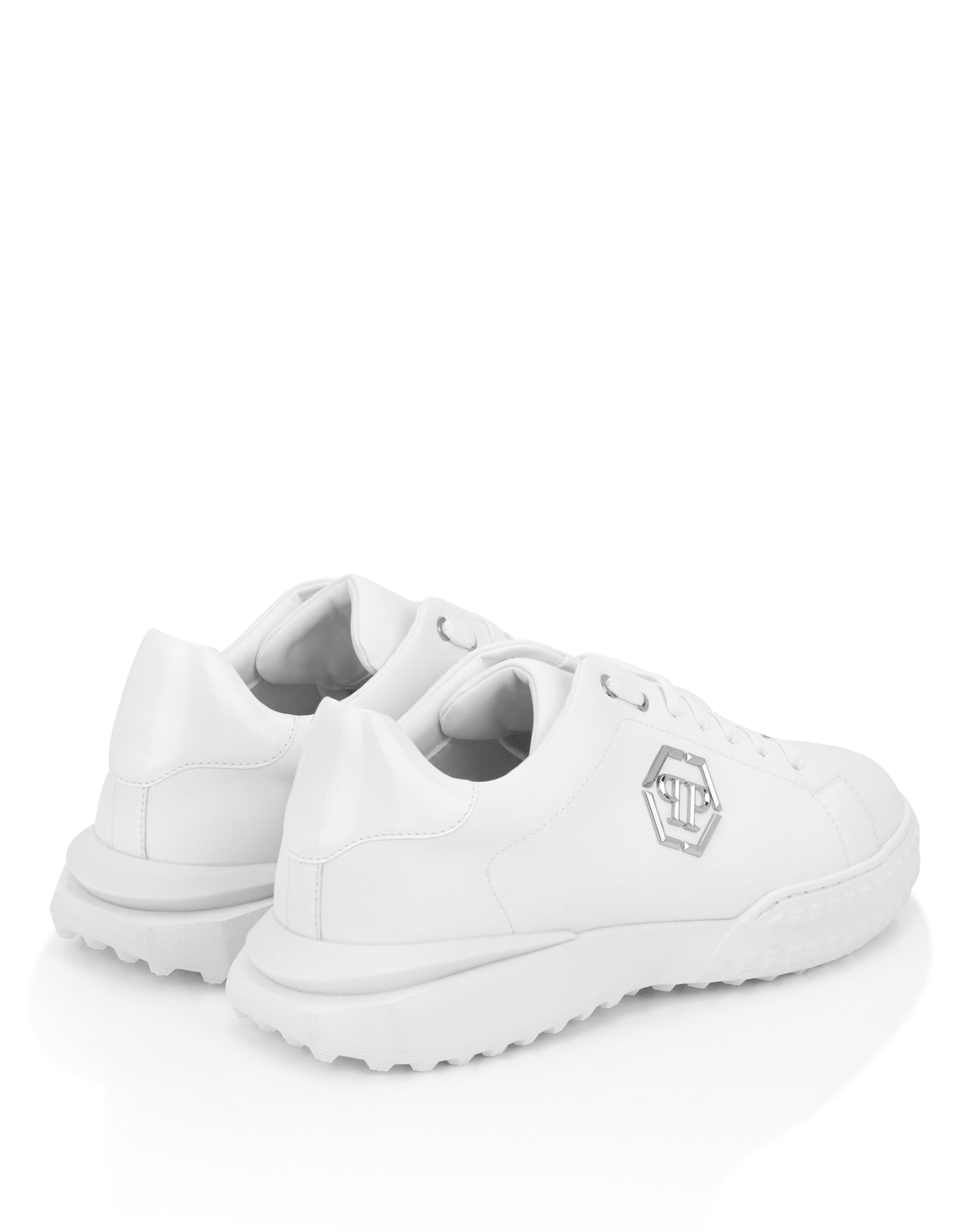 Baskets basses 'Hexagon' Philipp Plein en blanc