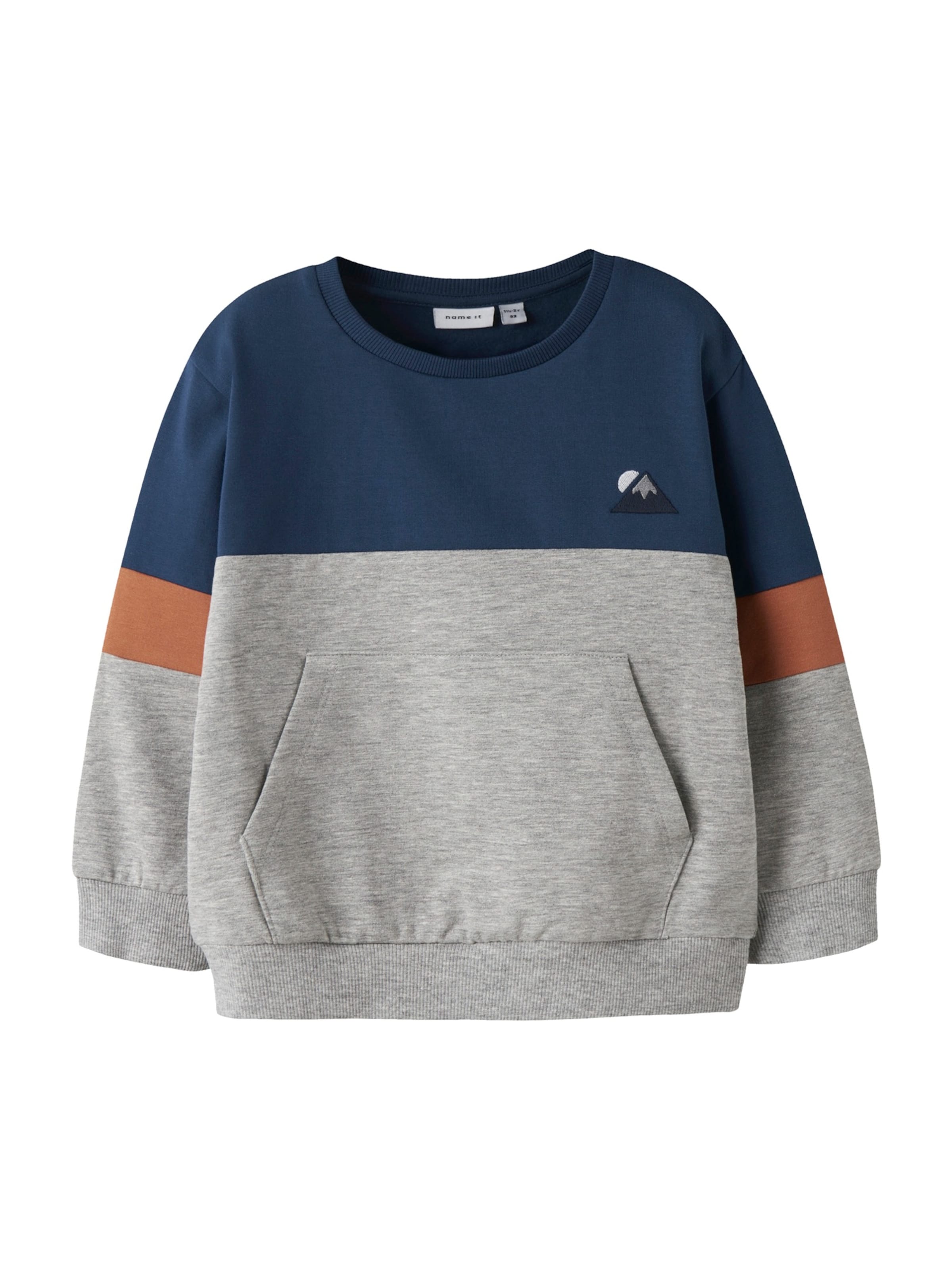 Bluză de molton 'NMMODIE' de la NAME IT pe albastru: față