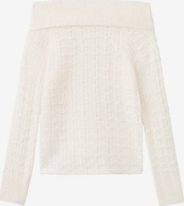 MANGO TEEN Pullover 'Wavy' in Weiß: Vorderseite