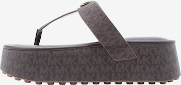 MICHAEL Michael Kors Klipklappere 'KOYA' i brun: forside