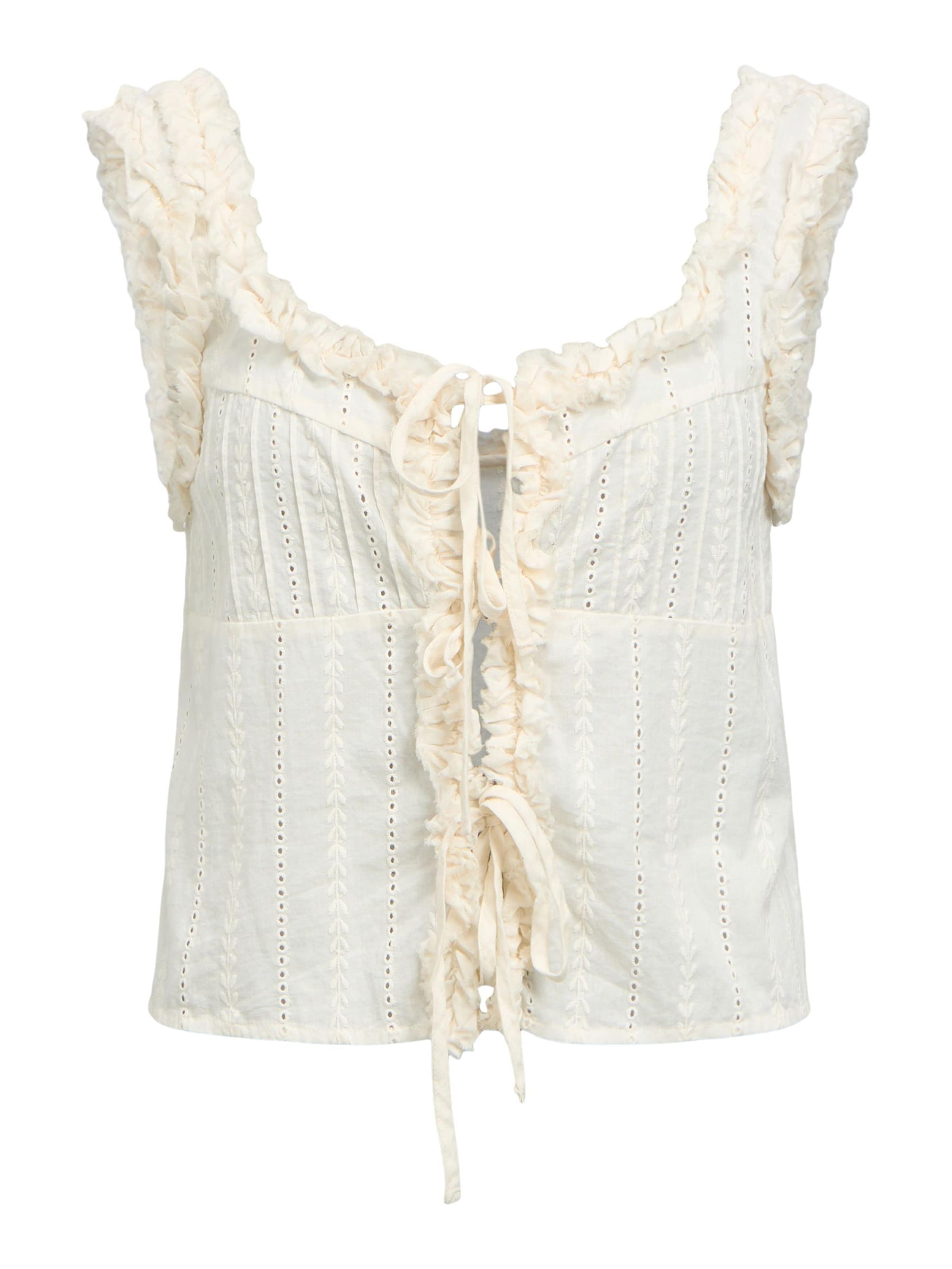 OBJECT Top en XS en blanco, Vista del producto