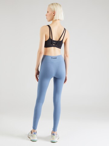 Hummel Skinny Sportovní kalhoty 'MT ADAPT' – modrá