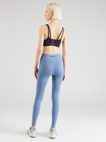 Hummel Skinny Sporthose 'MT ADAPT' in Blau