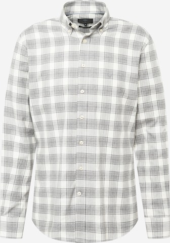 FYNCH-HATTON Regular fit Overhemd in Grijs: voorkant