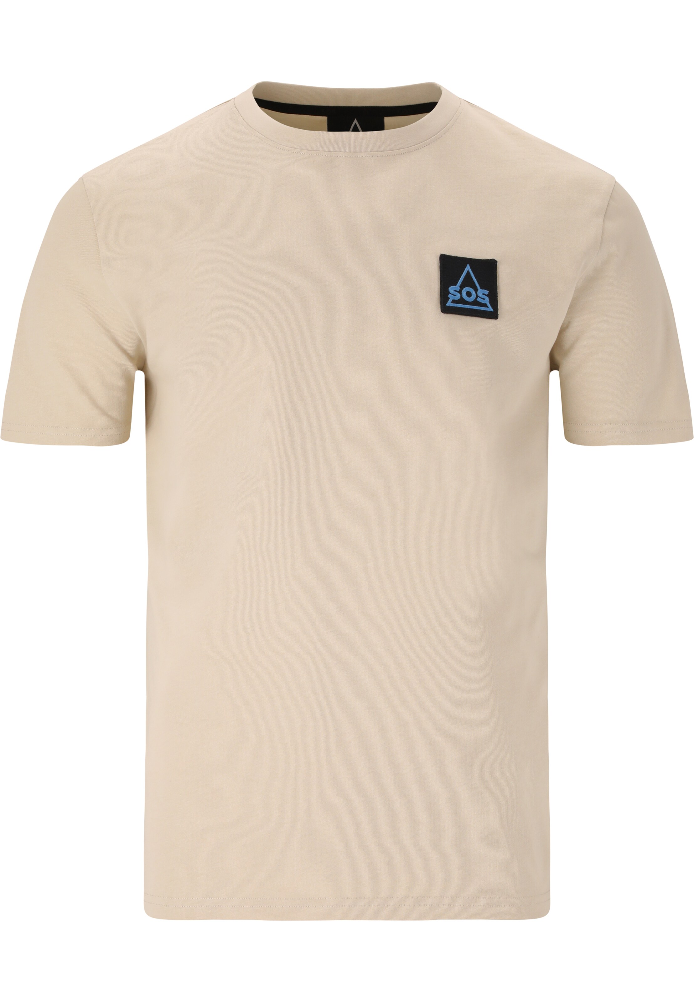 SOS Shirt 'Big Wood' in Beige: Vorderseite