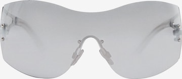 Bershka Sonnenbrille in Silber: predná strana