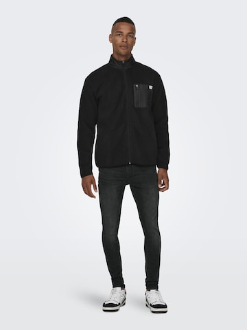 Only & Sons Skinny Jeans 'Fly' in Black