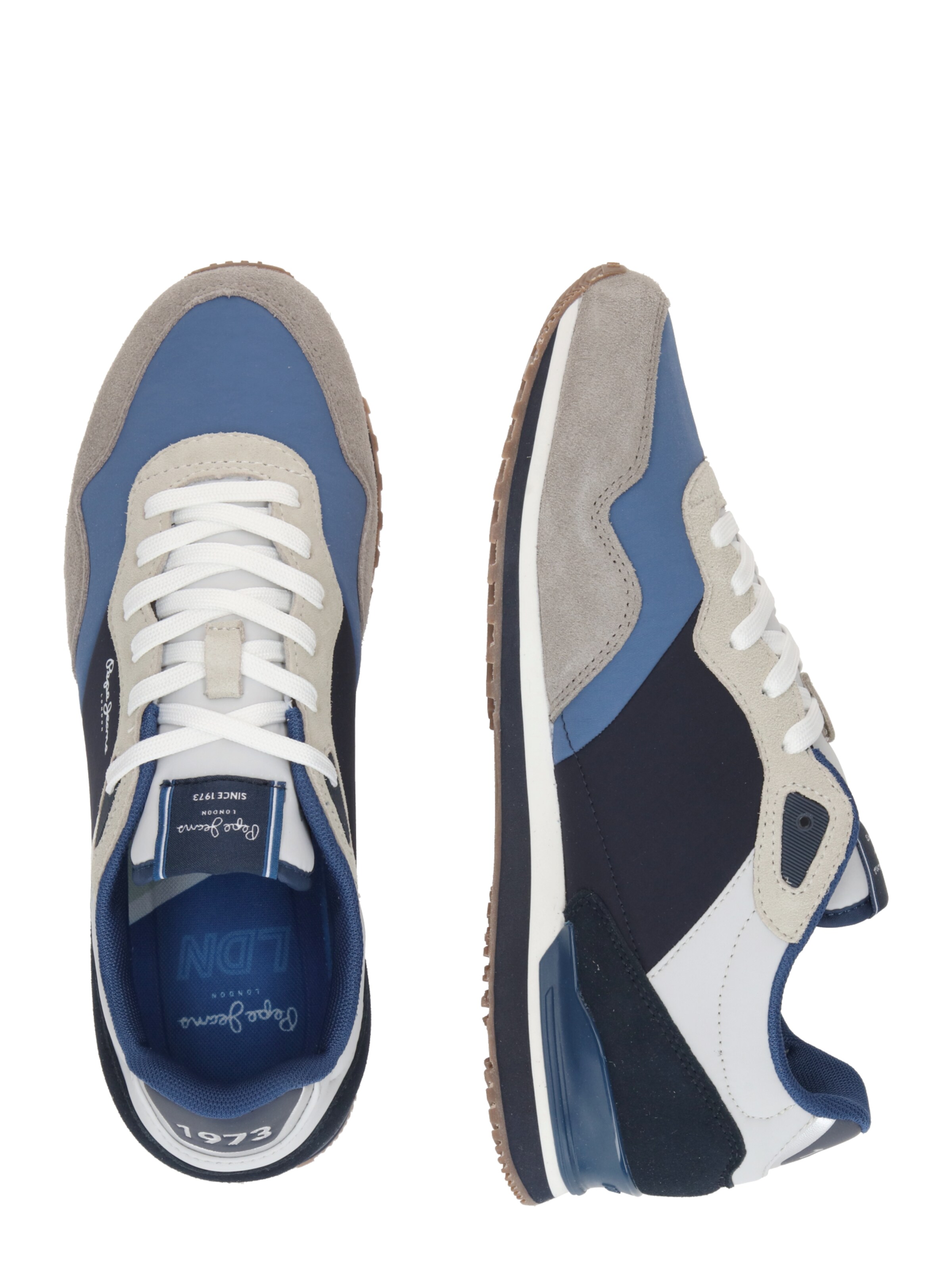 Baskets basses 'London Link' Pepe Jeans en gris