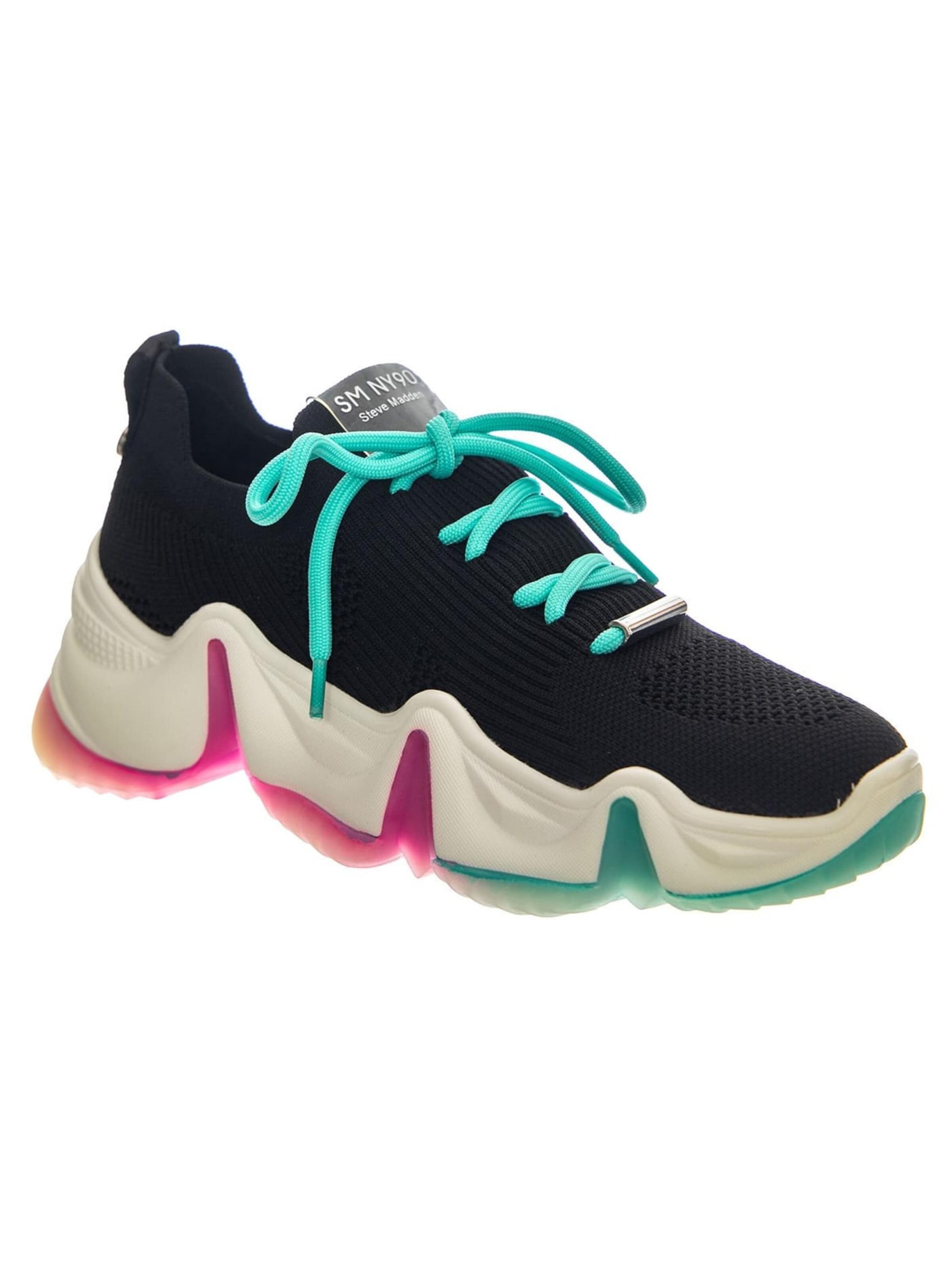 Chaussure de sport à lacets 'CITYSCAPE BLK/MINT BLACK' STEVE MADDEN en noir