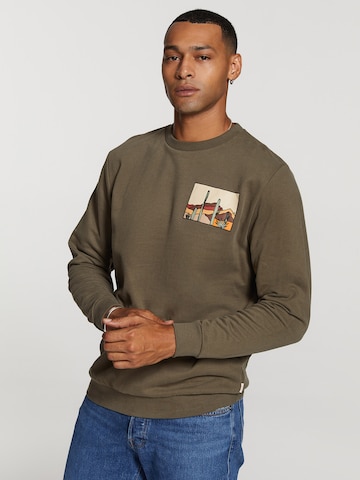 Sweat-shirt Shiwi en marron : devant