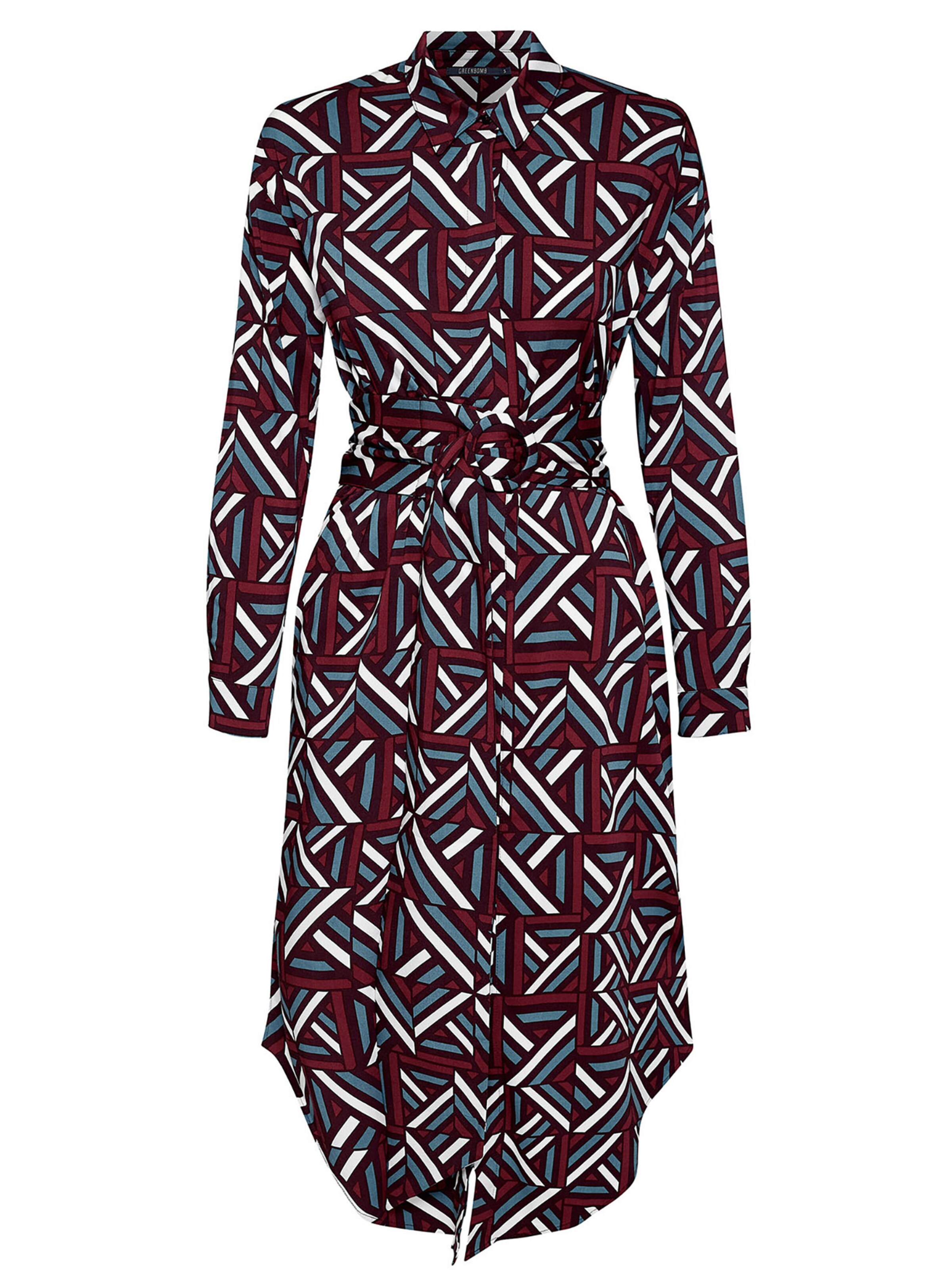 Abito camicia di GREENBOMB in rosso: frontale