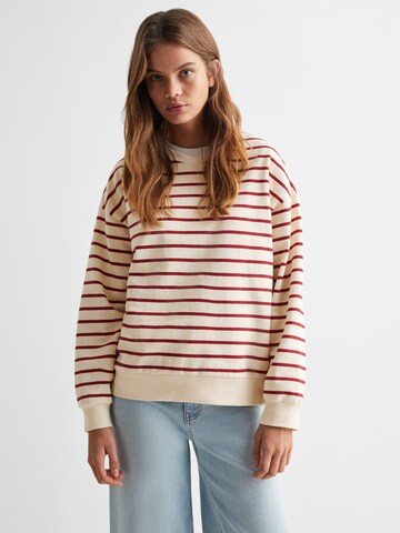 MANGO TEENSweater majica 'GRANADA' - bež boja: prednji dio