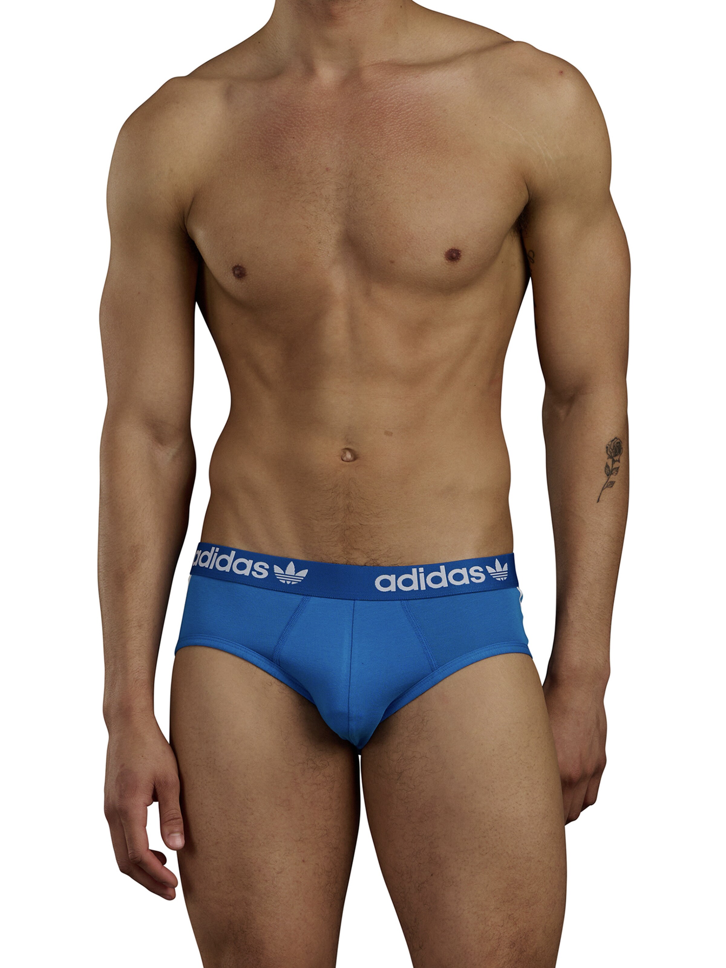 Slip ' Comfort Flex Cotton 3 Stripes ' ADIDAS ORIGINALS en bleu : devant