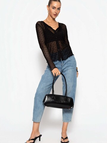 SASSYCLASSY Bluse‌‌‌‌ in Schwarz