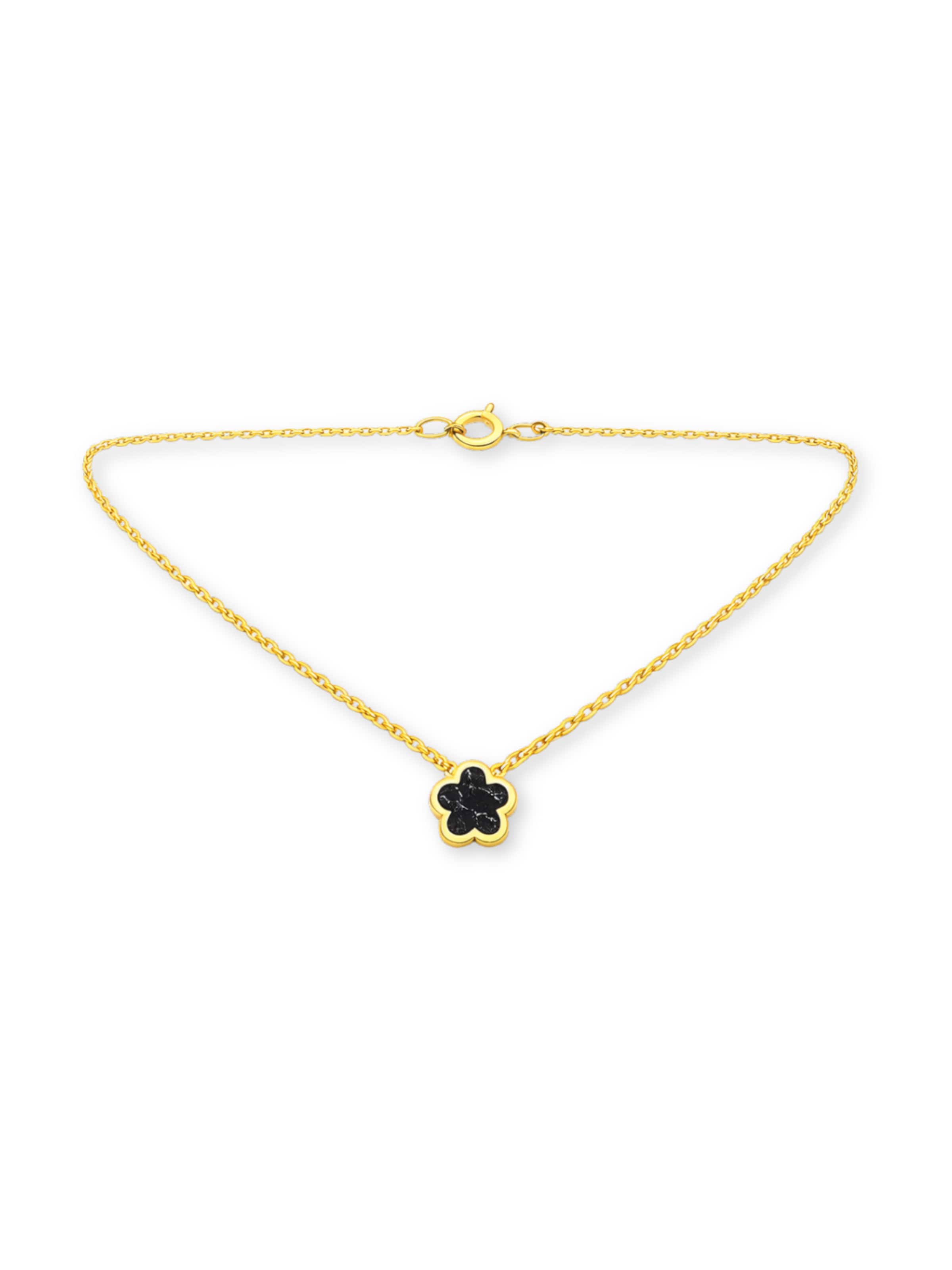 Pure Schmuck Necklace 'Marmor' in Gold: front