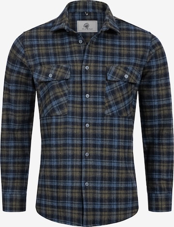 Rock Creek Button Up Shirt in Blue: front