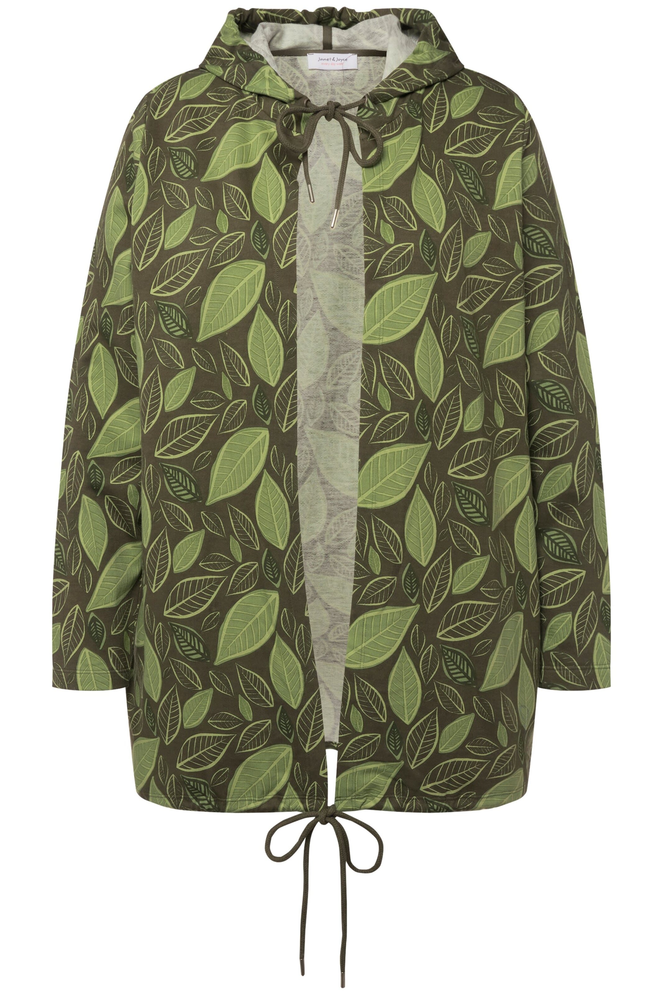 Janet & Joyce Sweat jacket in Green: front