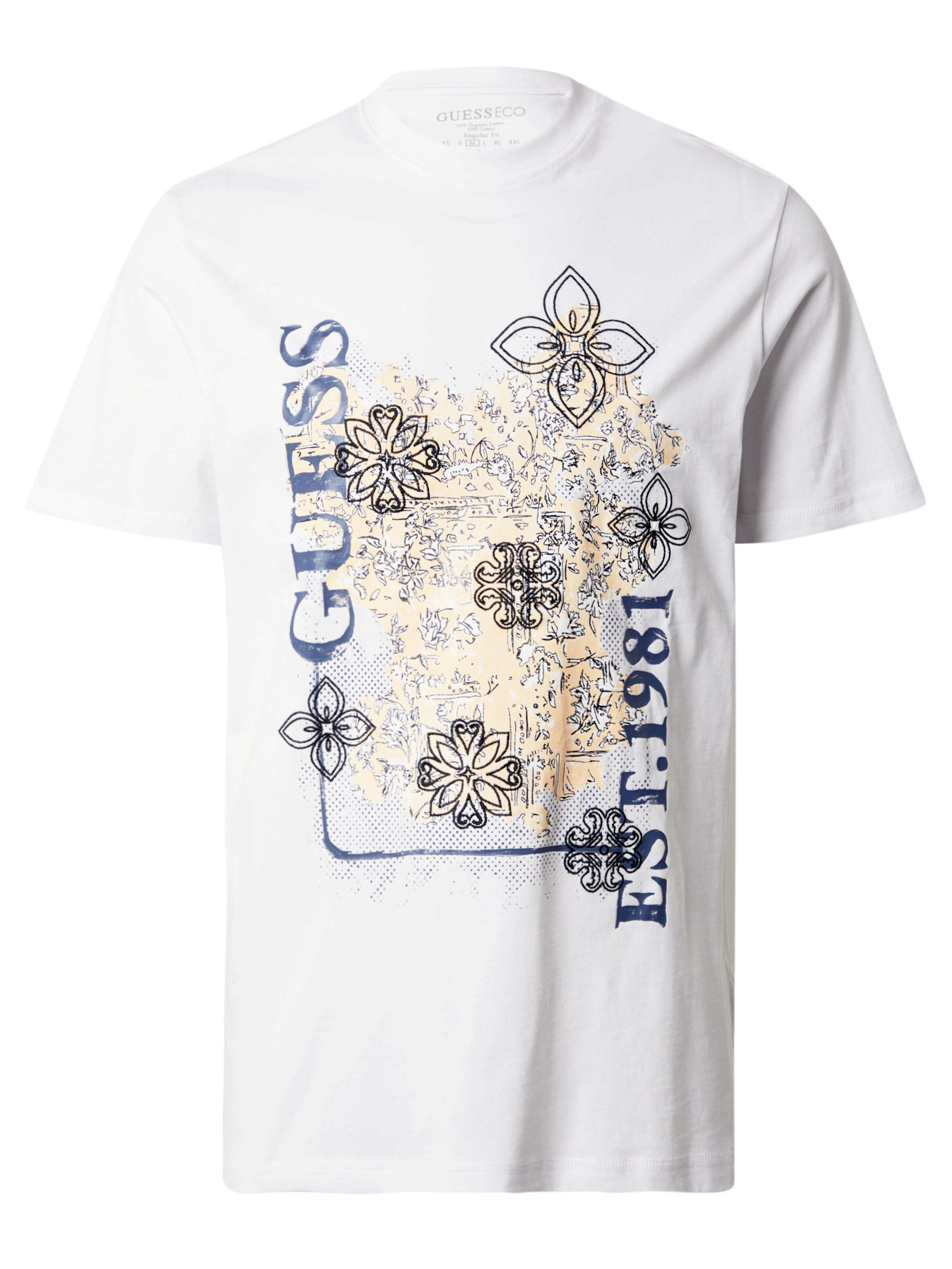 GUESS T-shirt i vit: framsida