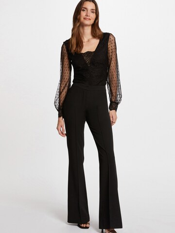 Body a camicia di Morgan in nero
