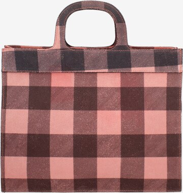 Borsa a mano 'Borsa a Mano Donna Ivy Design Vera Pelle Scamosciata Made in Italy' di Gave Lux in rosa: frontale