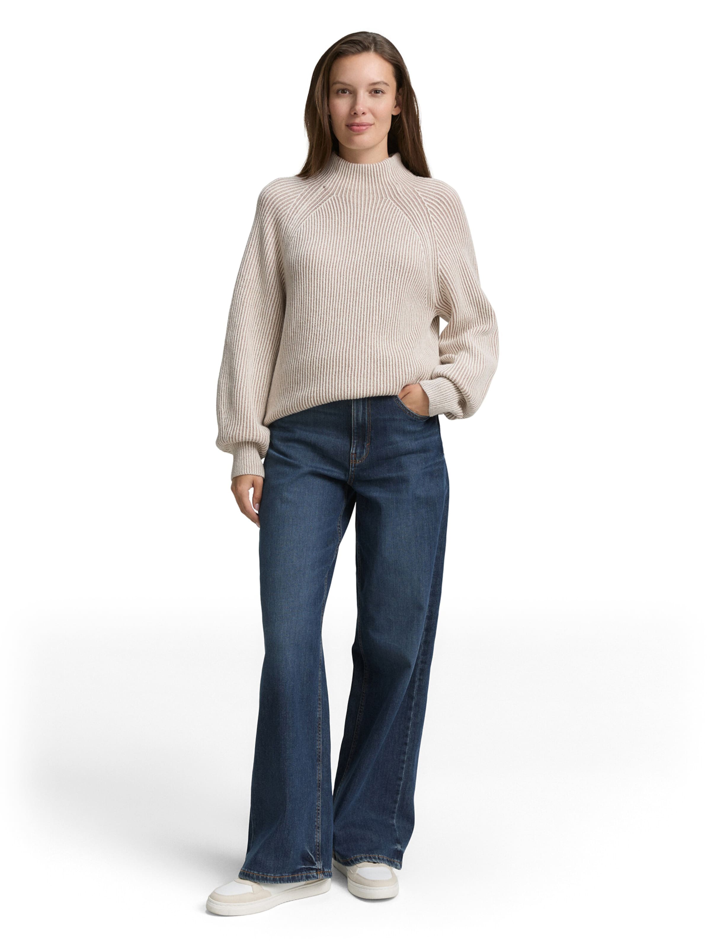 bēšs TOM TAILOR Džemperis