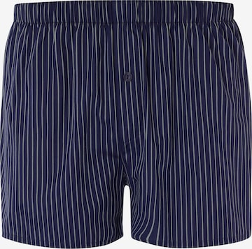 Hanro Boxershorts ' Fancy Woven ' in Blau: predná strana