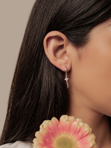 Boucles d'oreilles 'Twinkle Blossom' Hey Happiness en argent