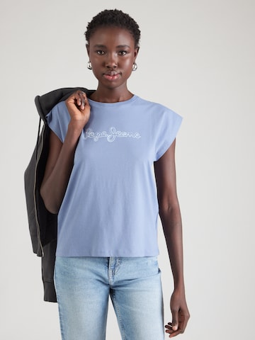 Pepe Jeans Тениска в синьо: отпред