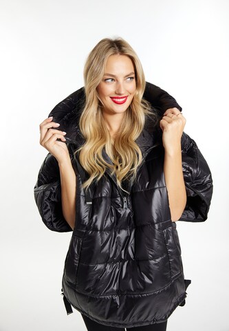 faina Between-season jacket in Black: front