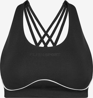 Plein Sport Bustier Sport-BH in Schwarz: Vorderseite