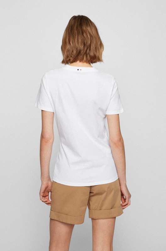 BOSS Orange T-Shirt 'Elogo' in Weiß ER6785