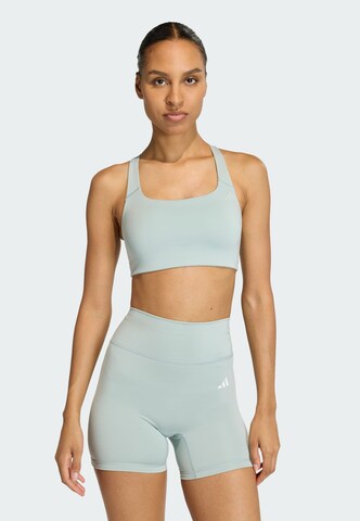 Bustier Soutien-gorge de sport 'Optime' ADIDAS PERFORMANCE en vert : devant