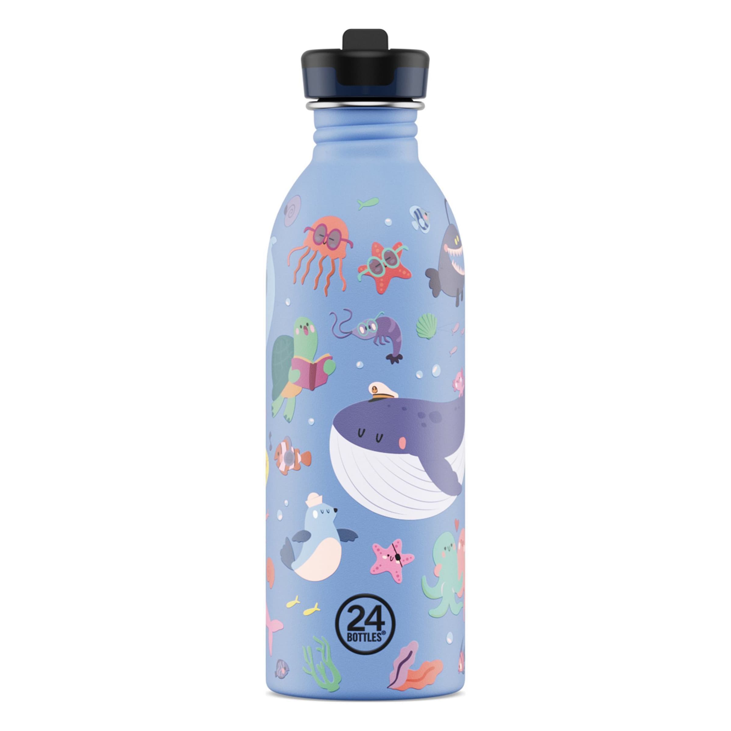 24Bottles Drinkfles 'Kids Urban' in Blauw: voorkant