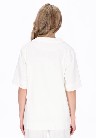 usha WHITE LABEL - Blazer 'Minimalistic' en blanco